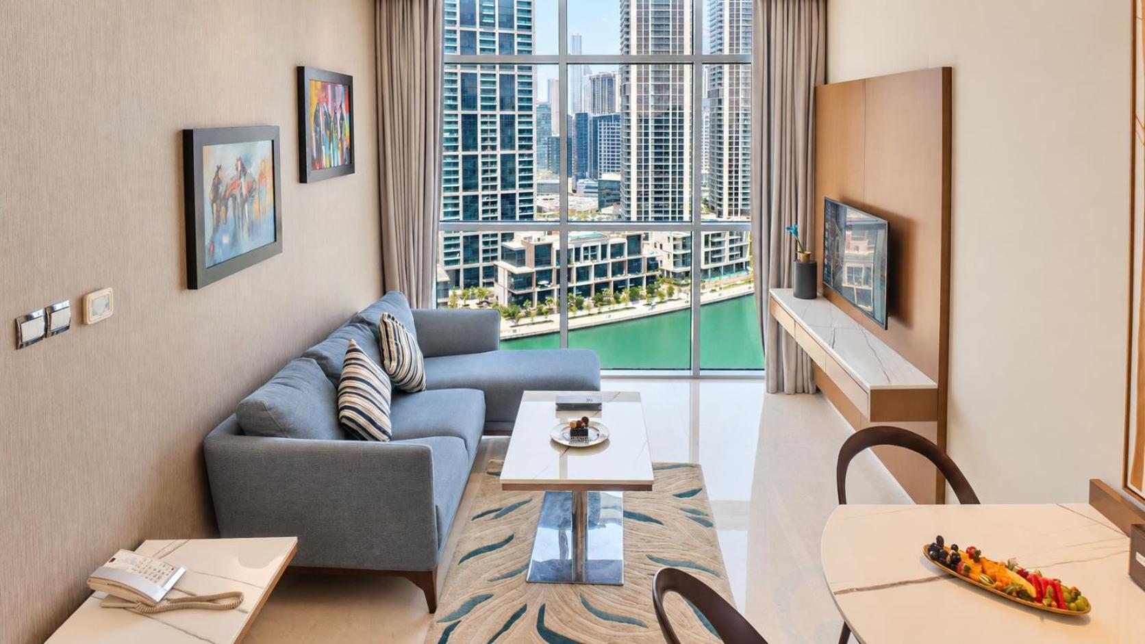One Bedroom Suite Dubai Canal view access to Hotel's private beach at Palm-Jumeirah